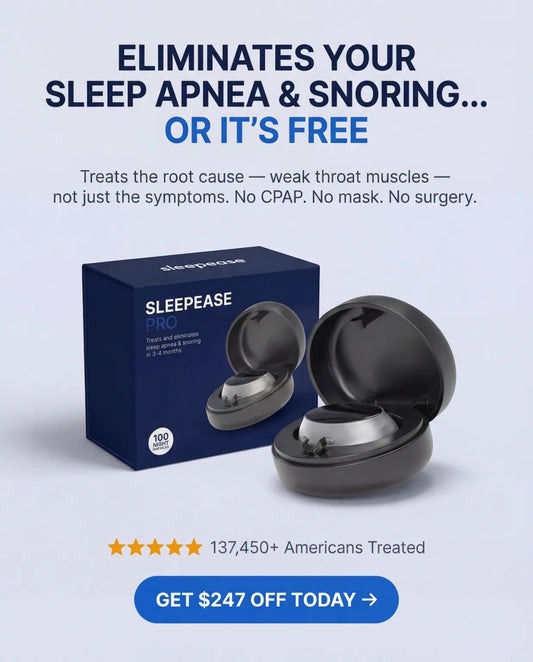 SleepEase Pro — Eliminates Snoring & Sleep Apnea